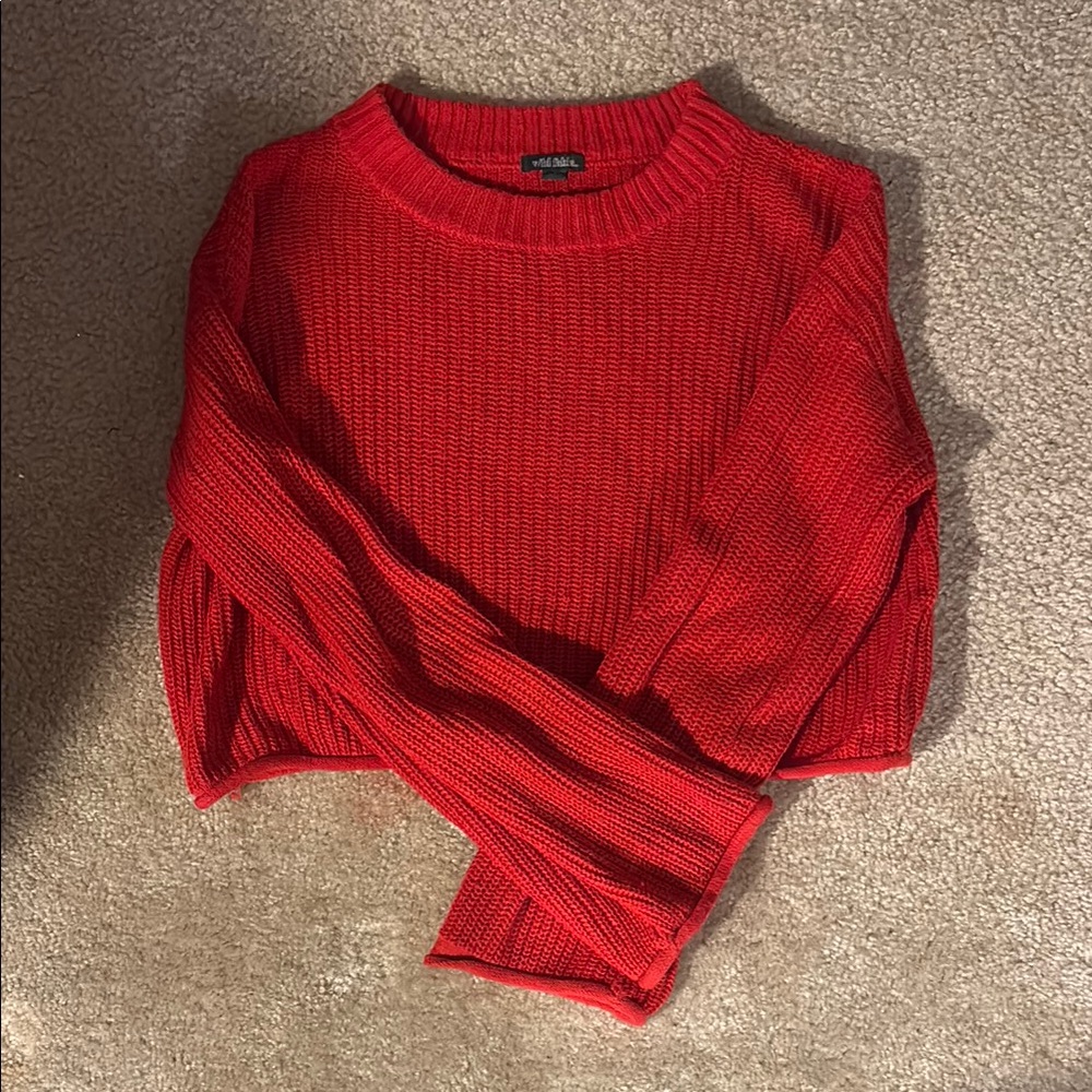 Wild Fable Red Knit Sweater